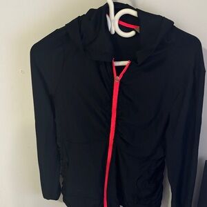 Black Jacket with Pink Accents